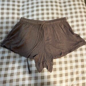 Since Forever Brown Comfy Sweat Shorts- Size M